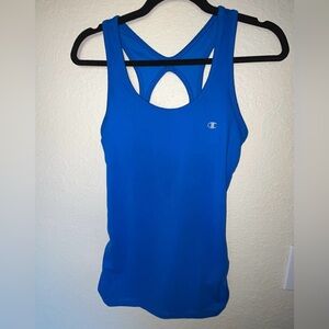 Champion Women’s Athletic Built in Padded Sports Bra Tank Cobalt Blue SIZE S